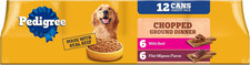 Pedigree Chopped Ground Dinner Wet Dog Food Filet Mignon  Beef Variety Pack, Ca