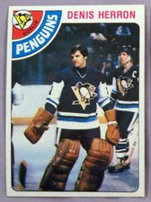 1978-79 TOPPS DENIS HERRON PITTSBURGH PENGUINS #172 Hockey CarD (2) NM-MT