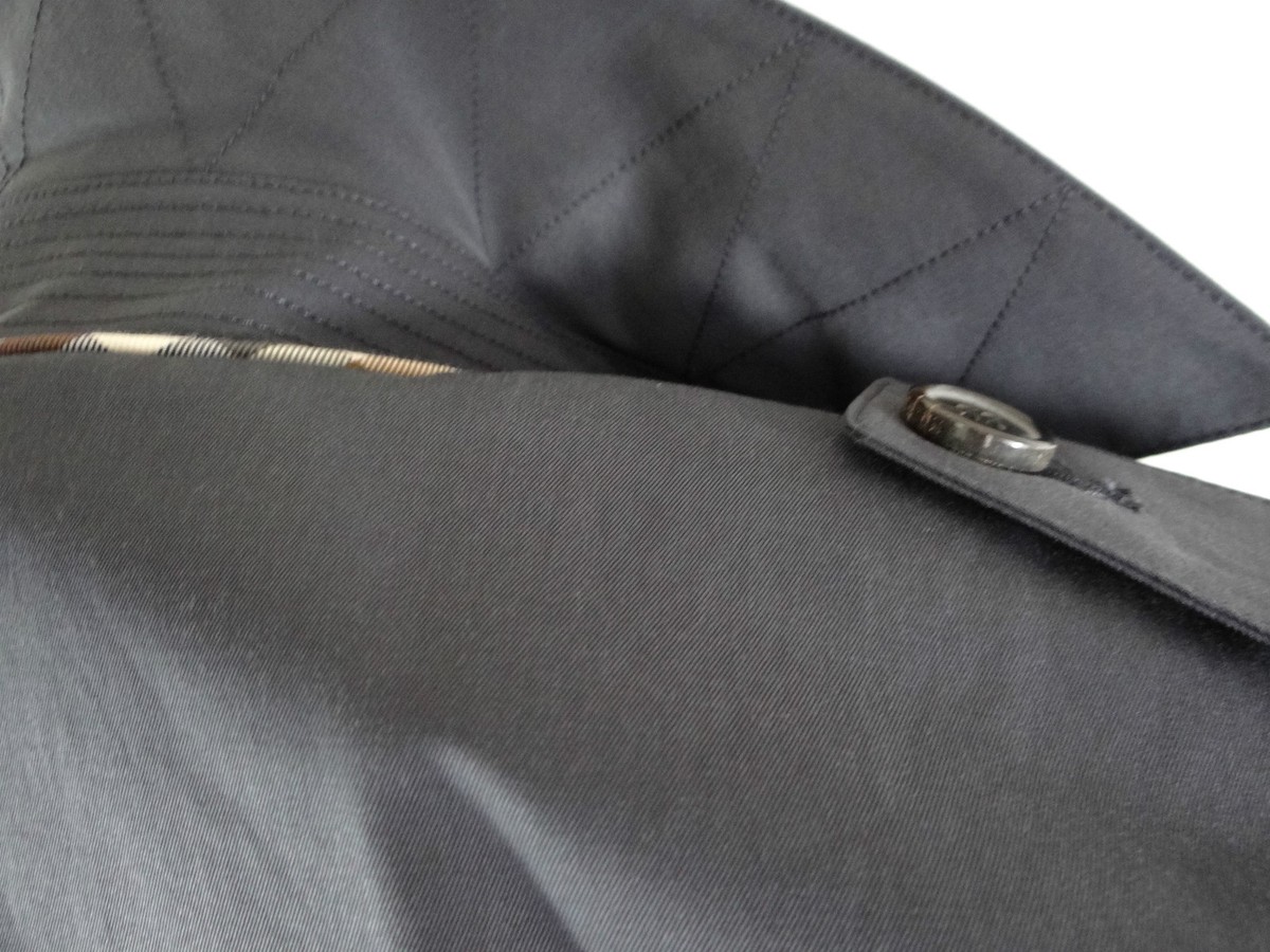 Manteau De Pluie AQUASCUTUM Whittington Navy - Taille 46 R, 100% Coton, Neuf Avec étiquettes, Longueur Hanches