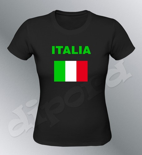 Tee shirt ITALIE supporter femme euro football foot drapeau Italia bandiera - Imagen 2 de 3