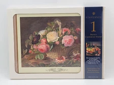 Pimpernel Rose Flower Basket Trivet/Casserole Rest/Cork Back Hot Pad/England/NEW