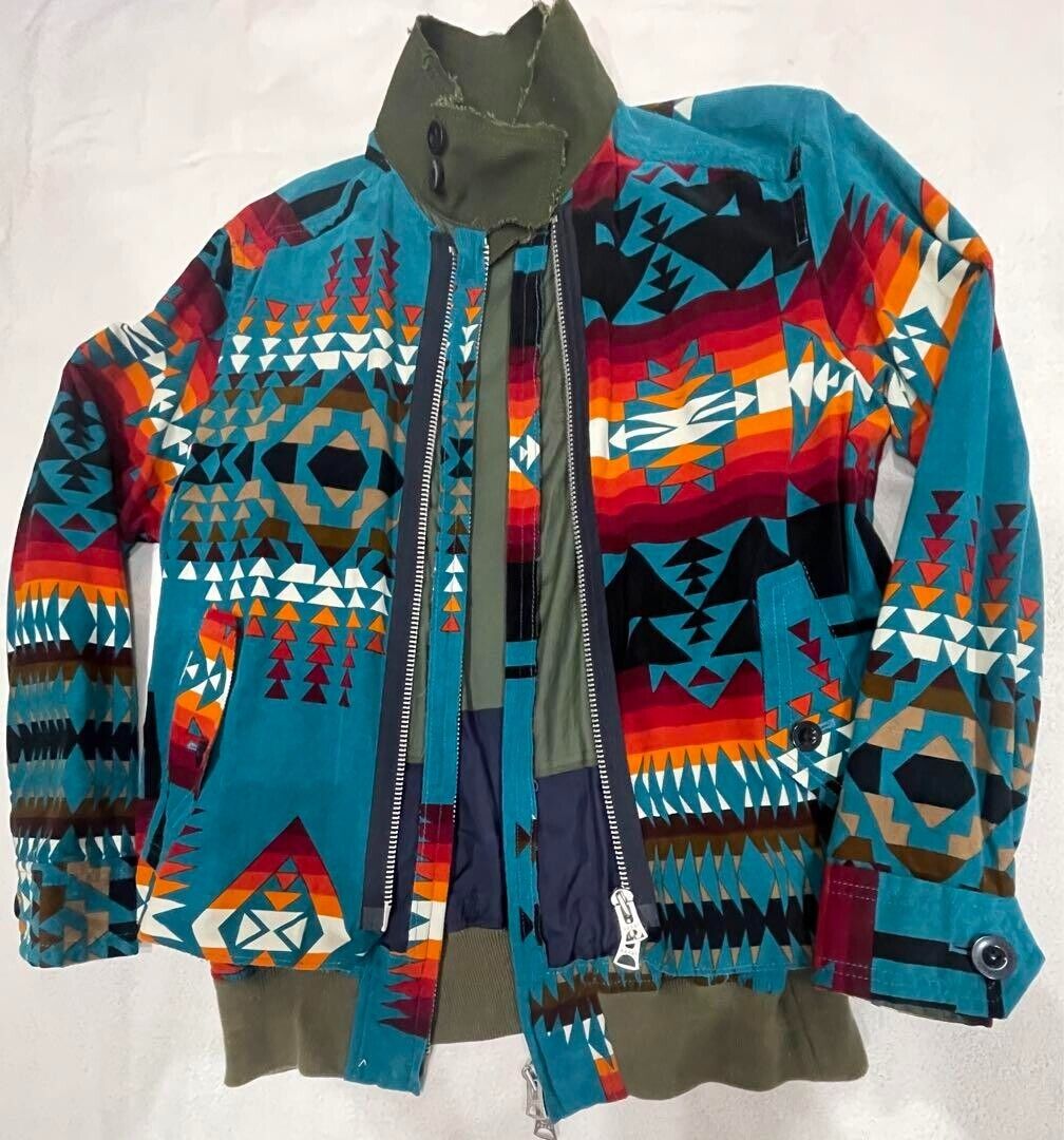 PENDLETON sacai Chimayo Pattern Jacket men Size 1 Multicolor PENDLETON sacai Chimayo Pattern Jacket men Size 1 Multicolor