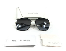 Michael Kors Sunglasses MK1129J Empire Square 2 10148G Gold Black w/ Gray Lenses