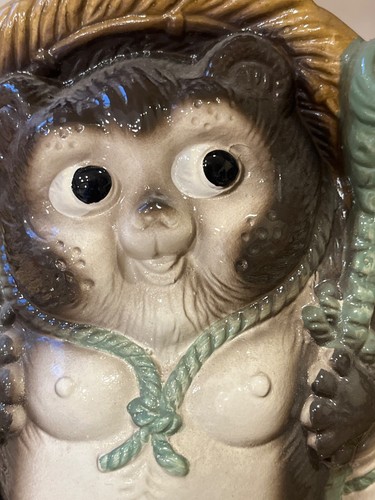 Shigaraki Yaki Tanuki japanese racoon dog pottery - Picture 2 of 6
