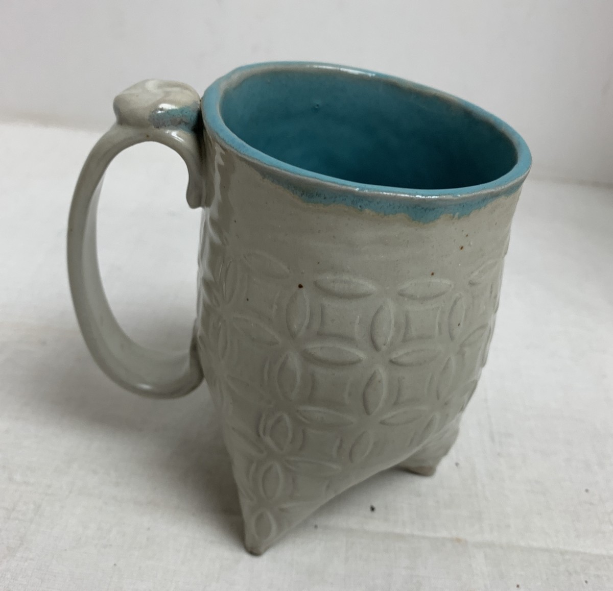 三島筒茶碗　MA307 三島筒茶碗 MA307