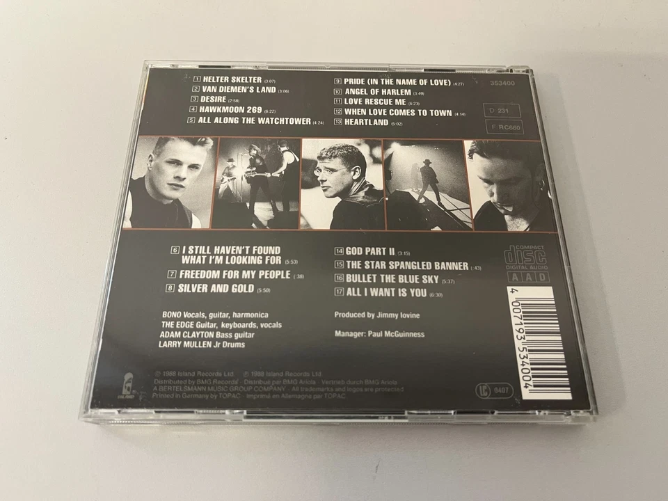 U2 – Rattle And Hum - w.germany CD © 1988 - Desire,When Love Comes To Town.. - Bild 3 von 3