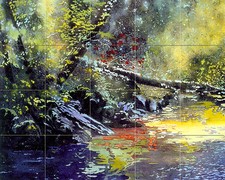 Art Forest Ceramic Tile Mural Backsplash Bath Landscape  186