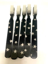 5-PACK FUN Vintage NEW Designer Toothbrush  By Alan Stuart New York