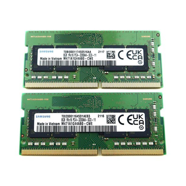 メモリー Samsung DDR4-3200 16x2 32gb 16gb Samsung 2x8GB DDR4 3200 MHz PC4-3200AA Laptop SODIMM