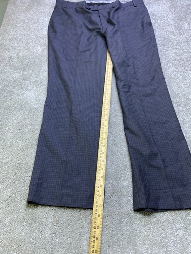 Lauren Ralph Lauren Pants Men's 40x32 Gray Tattersall Check Dress Slacks - Picture 4 of 18