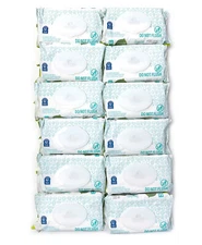 Seventh Generation 34208CT Free and Clear Baby Wipes - White (12 Packs/CT) New