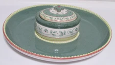 Pfaltzgraff French Quarter  Deviled Egg Platter with Center Bowl and Lid