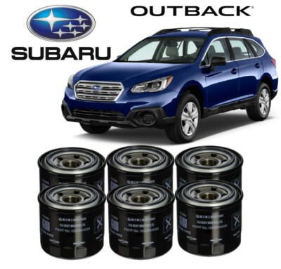 6 Pack OEM Genuine Subaru Filter Oil 15208AA031 Outback Legacy Tribeca