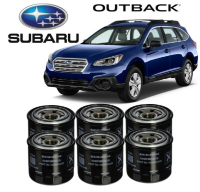 #ad 6 Pack OEM Genuine Subaru Filter Oil 15208AA031 Outback Legacy Tribeca $65.99