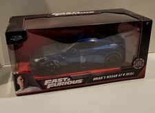 Fast and Furious Brian’s Nissan GT-R (R35) Blue 2023 JADA 1:24 Rare 1st Gen Box!