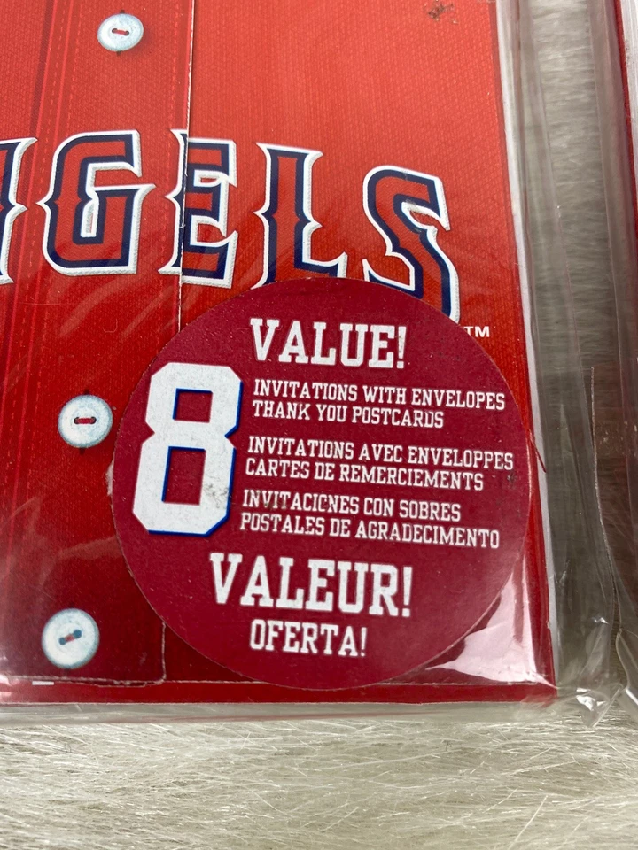 Los Angeles Angels Party Invitations & Thank You Postcards 8 Pack!! SET of 2!! - Image 3 of 4