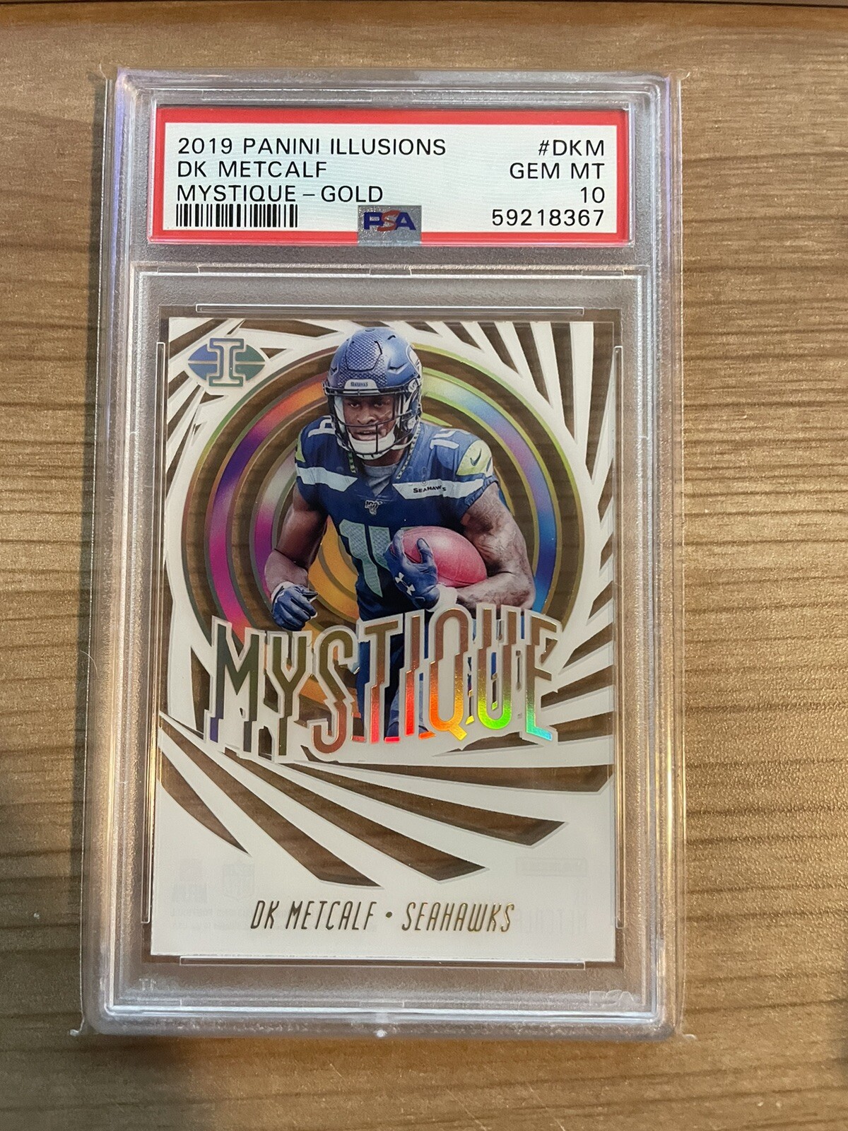 DK Metcalf Panini Illusions Mystique #DKM Gold