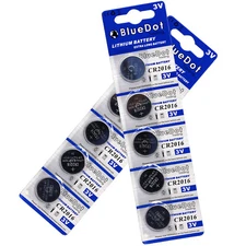 Qty 10 CR2016 DL2016 ECR2016 208-208 CR 2016 button cell circle Lithium battery