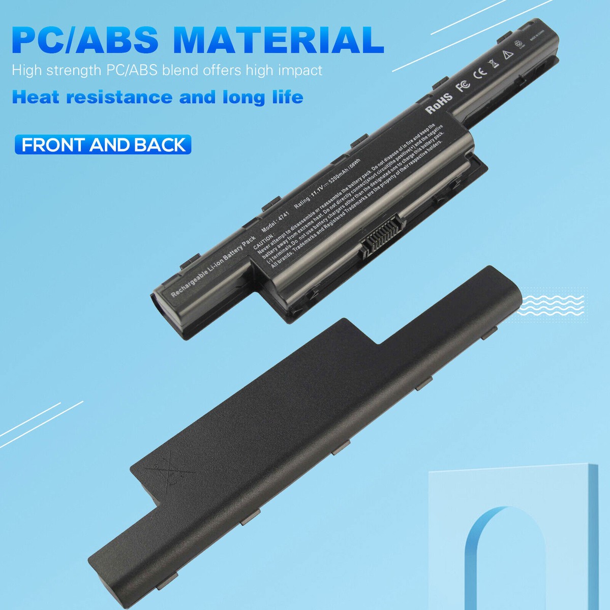 Wefly AS10D3E AS10D41 Laptop Battery Compatible for Acer AS10D31