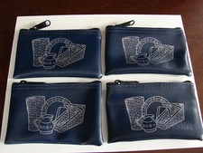 Set of 4 Rare Longaberger Coin Change Purse Zip Top NEW