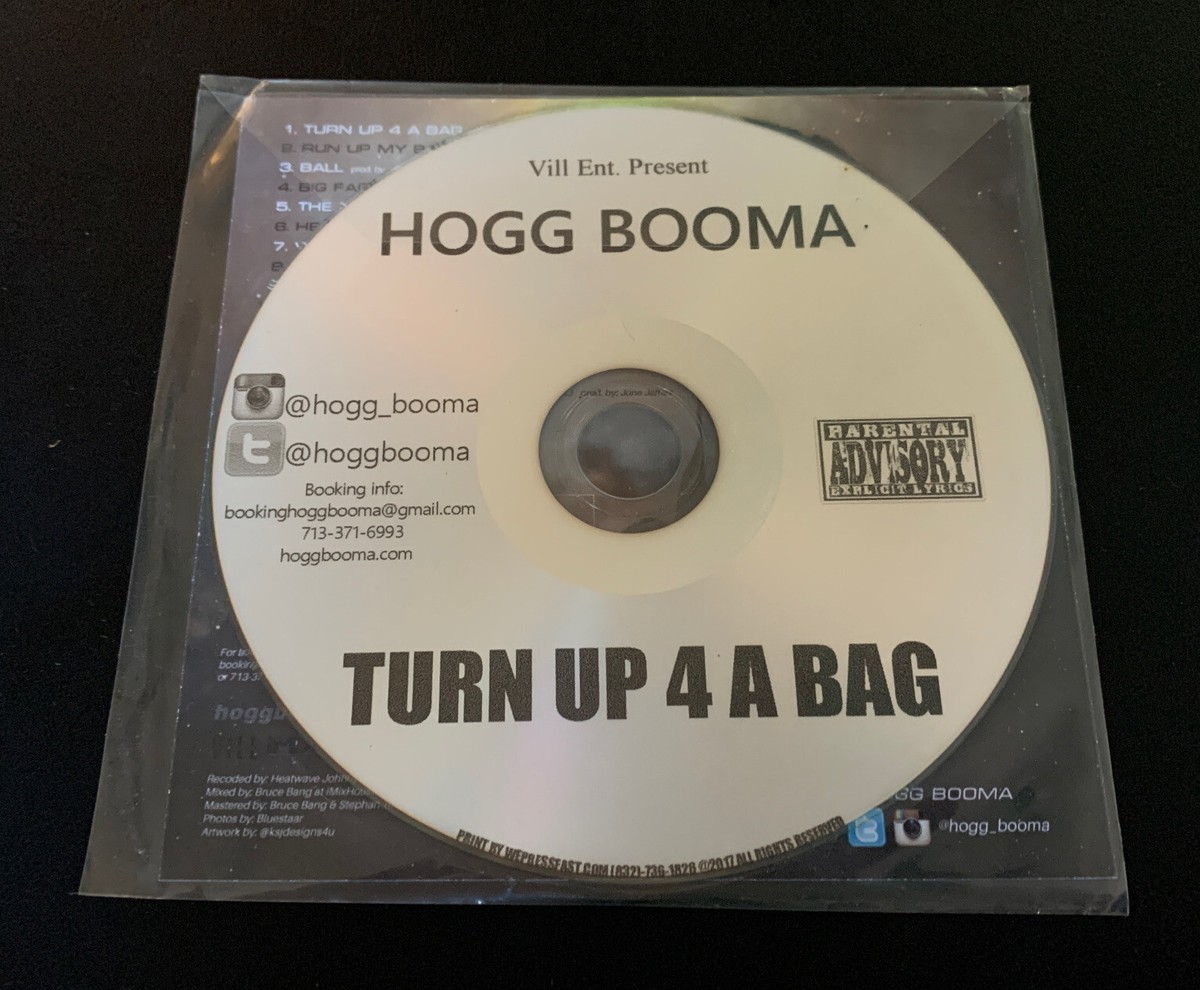 Hogg Booma Turn Up 4 A Bag CD Yung Bleu Gangsta Trap Kalani June