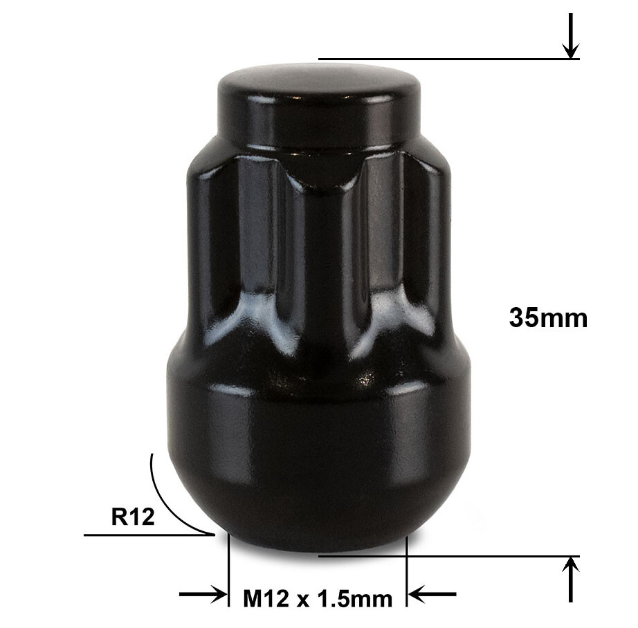 Precision Black Locking Wheel Nuts For Honda Vehicles eBay