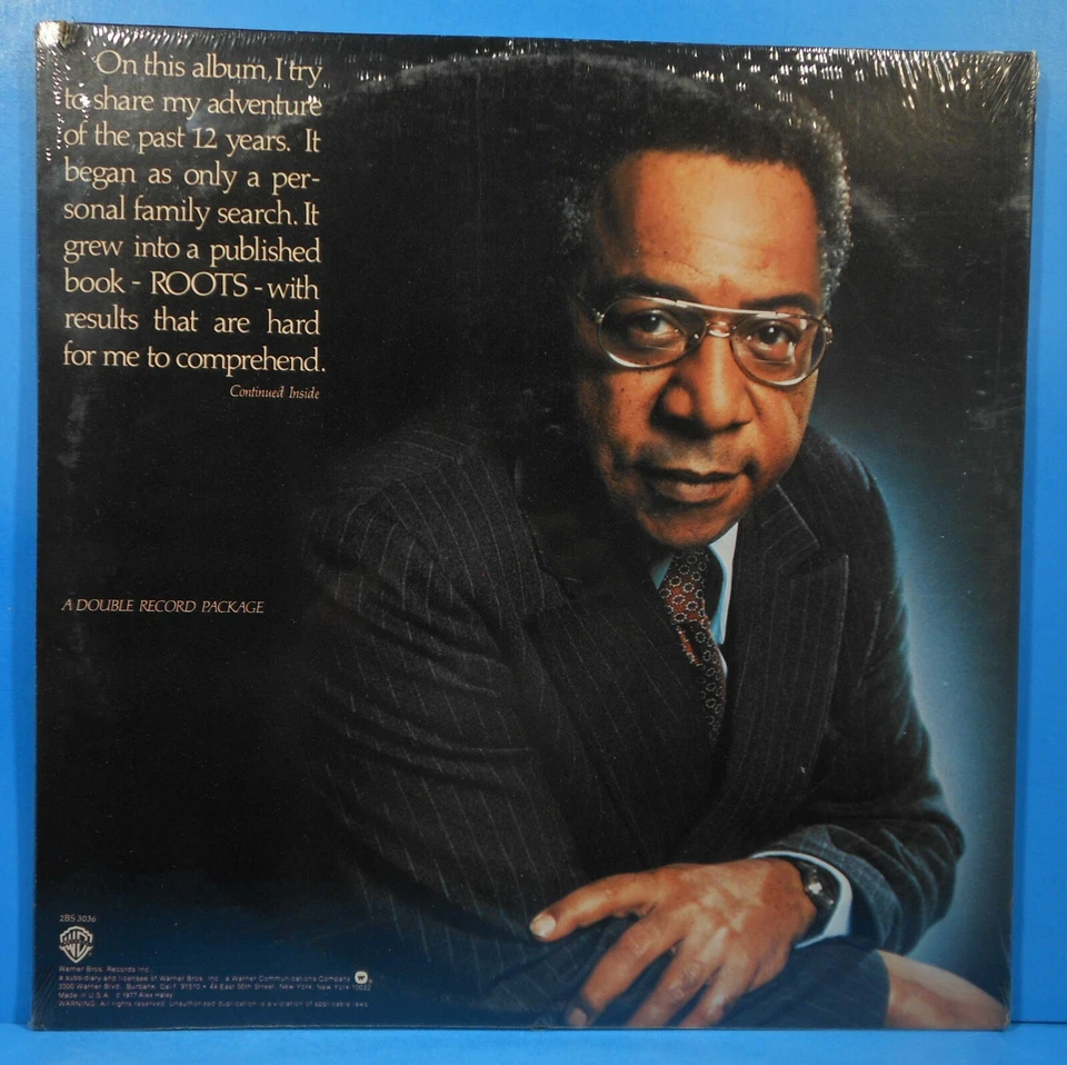 ALEX HALEY TELLS THE STORY OF HIS SEARCH FOR ROOTS 2X LP 1977 SEALED MINT/VG+!! - Image 2 of 2