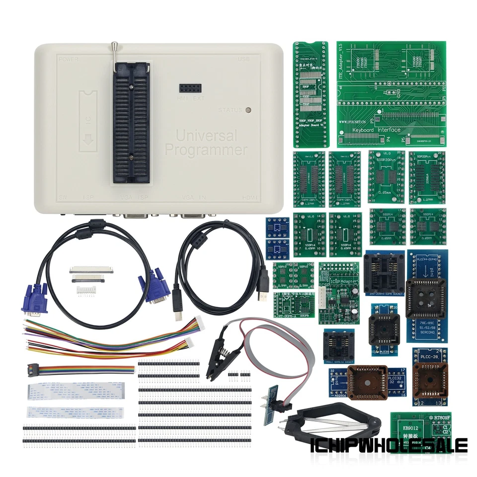 RT809H-30Item Universal Programmer EMMC-Nand FLASH Programmer + 34 Items - Image 2 of 4