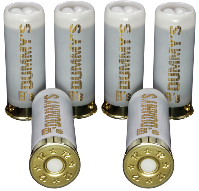 B's Dry Fire Snap Caps Dummy 12 Gauge Training Rounds 6 X Bright White