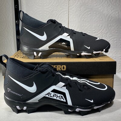 Nike Alpha Menace 3 Shark Black White Football Cleats CV0584 001 Men Size 11 Nike Alpha Menace 3 Shark LOW Men main image 4
