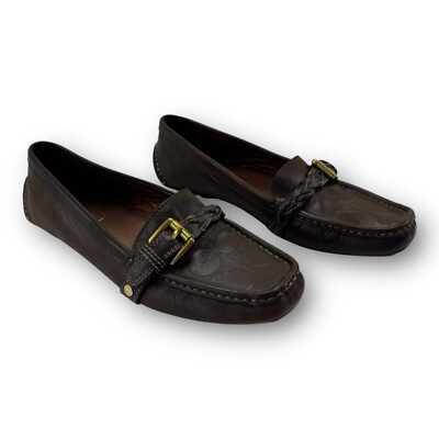 Coach Leather Loafer Mocs Shoes Women's