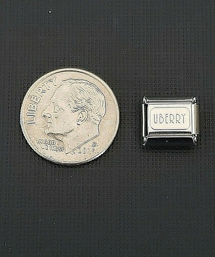 CAPRICORN ZODIAC HOROSCOPE Italian Uberry Charm Link Stainless Steel Enamel 9mm - Picture 3 of 3