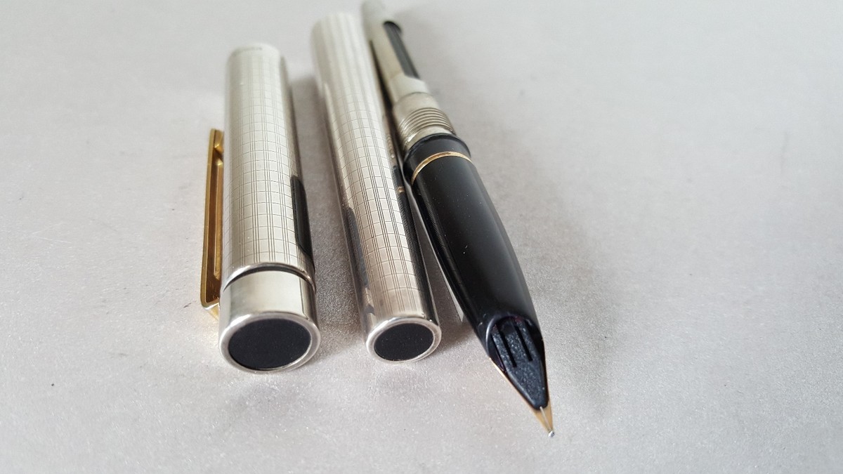 Vintage Sheaffer Targa 1006 Sterling Silver Fountain Pen