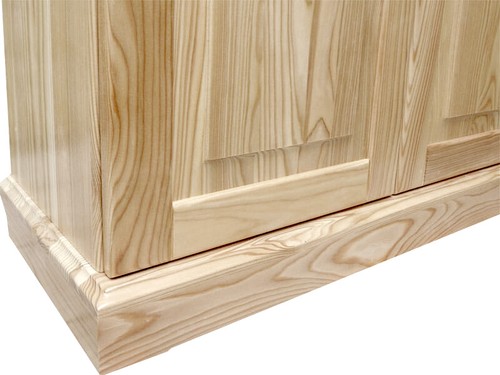KLAR NATUR KIEFERNHOLZ FRONT Holz Kassetten TÜR Lamellenschrank Kleiderschrank - Bild 6 von 13