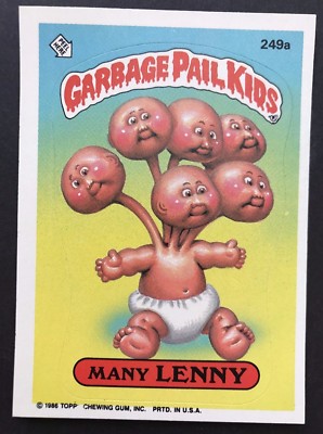 Garbage Pail Kids GPK Original Series 6 #249a Many Lenny NrMt-Mint