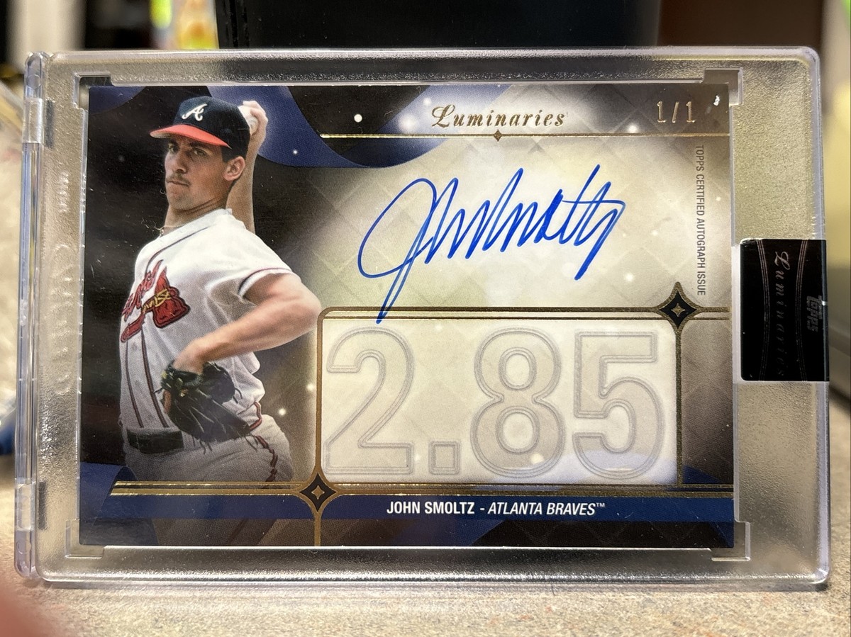 2023 Luminaries John Smoltz Masters Of The Mound Black Auto 1/1 