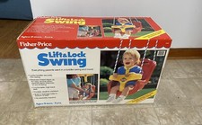Vintage 1991 Fisher Price Lift Lock Swing For Infant-Toddlers 9m-3y Nice
