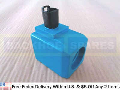 JCB PARTS - TRANSMISSION SOLENOID COIL, ROUND PIN 12V  (477/00824 25/221054)