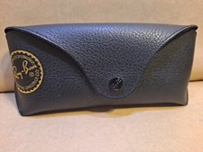 Ray Ban leather case only Black - Semi hard case