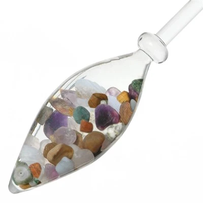 MARKENLOS VitaJuwel "Fünf Elemente Mischung" (Amethyst, Chalcedon, versteinertes Holz,Rose