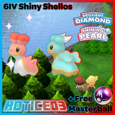 6IV Shiny Shellos Pokemon Brilliant Diamond Shining Pearl