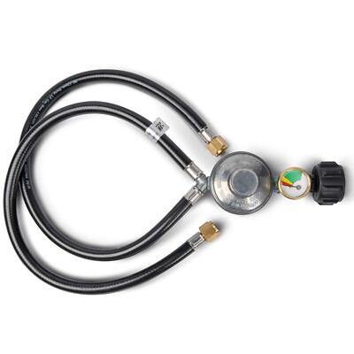 2 Feet Y Splitter Propane Regulator, 2 Hose Low Pressure Regulator Kit for Mo...