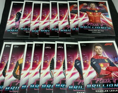 2022 Topps Formula 1 Flash of Brilliance Inserts - Pick from the List