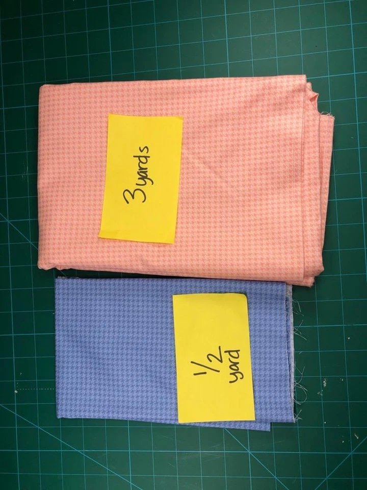 Quilters Project Bundle 3.5 yards Fabric Houndstooth, Westminster Fibers Pink - Image 2 of 4