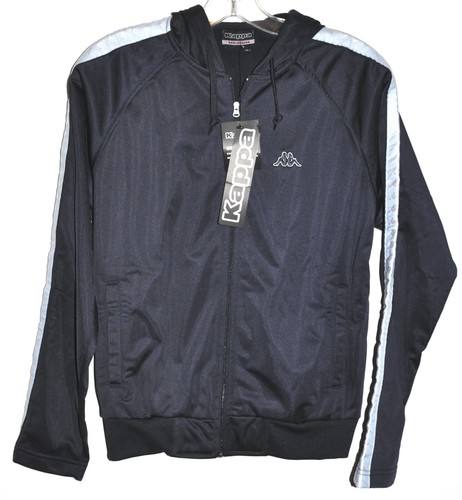 Kappa Vintage Hooded Track Jacket Navy 