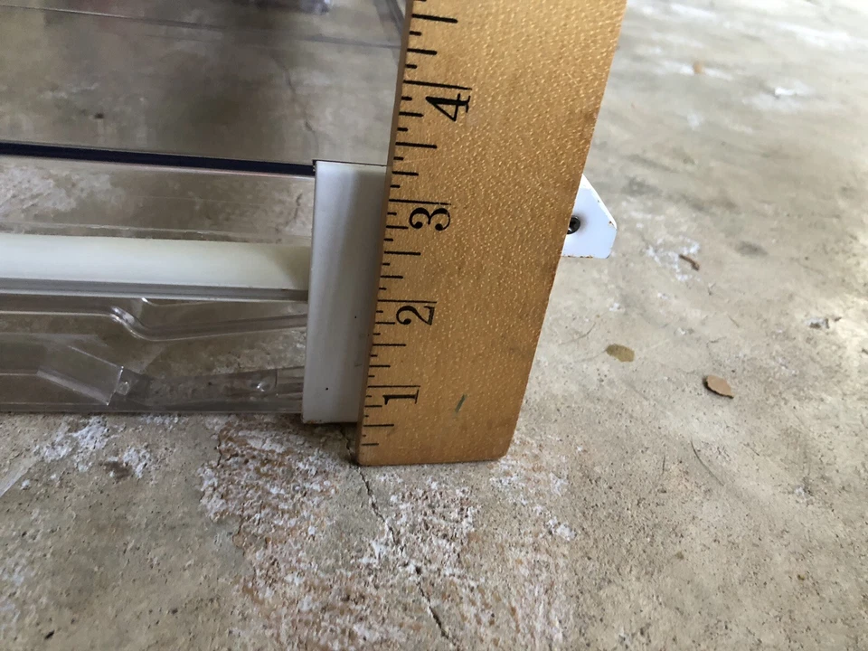 Maytag Refrigerador Inferior Crisper Estante 67892-6 Cubierta Plástico Transparente Fabricante de Equipo Original Usado Foto 3 de 4