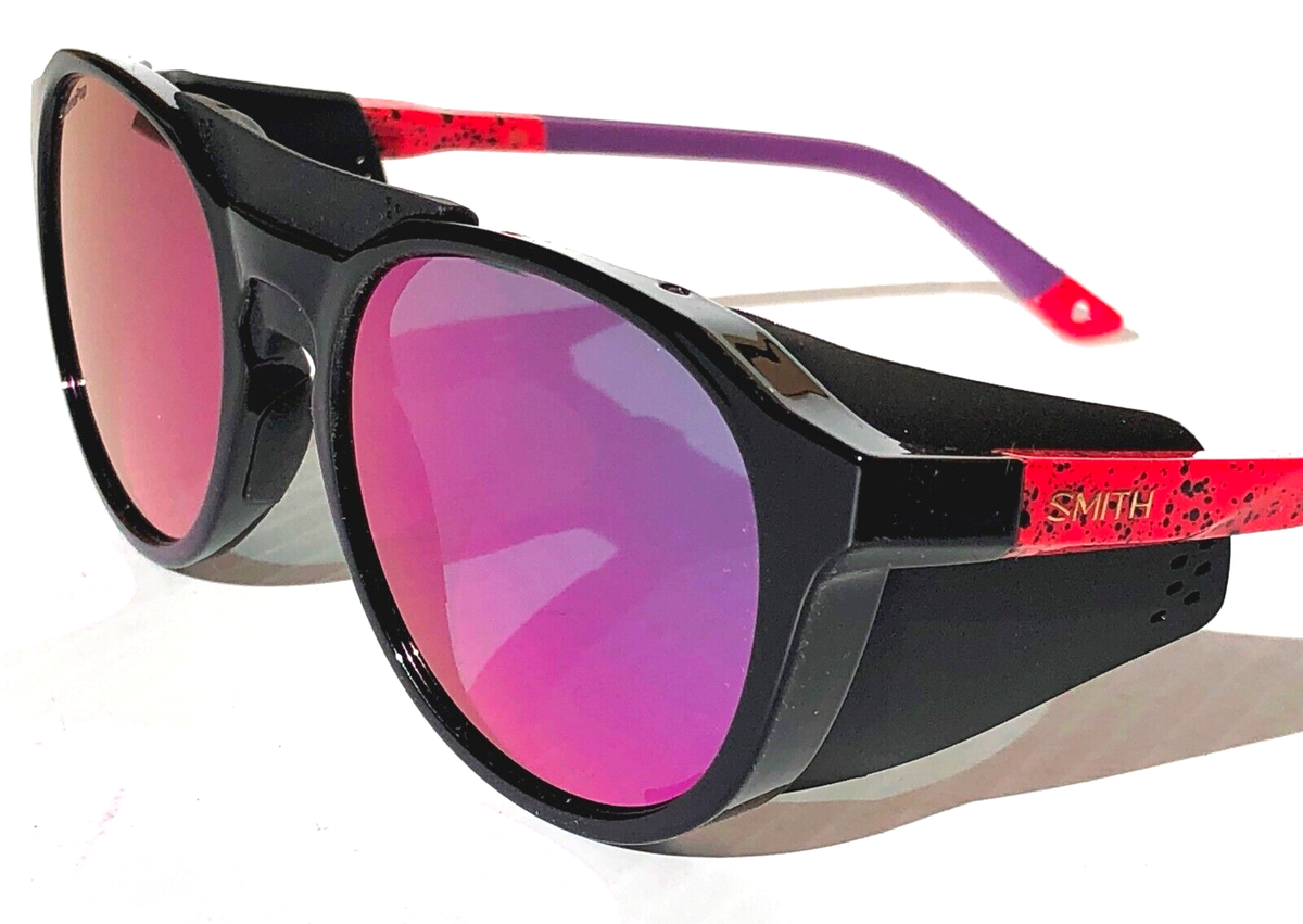 Smith Feature Sunglasses Purple Frames Pink Mirror Lenses Smith Flare Ladies Sunglasses in Black Tortoise/CP Polarized  main image 2