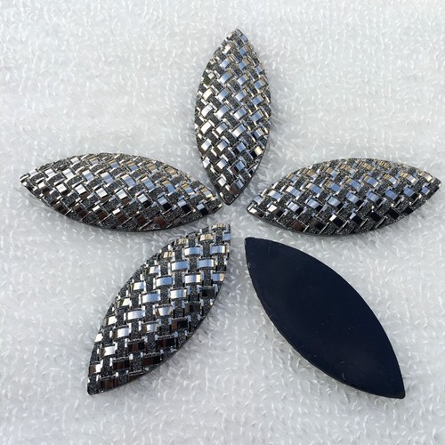 20*50mm AB Flatback Resin Horse eye Rhinestone Crystals Stones Strass Button-E60 - Picture 9 of 12