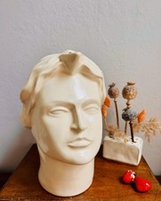 Fab Vintage White Ceramic Head Jug.  Great Vase, Jug or Wonderful Display Piece