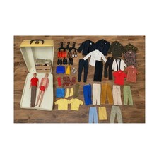 Vintage 1961 Ken Doll Lot Case Clothes Shoes Accessories 2 Dolls Mattel Barbie